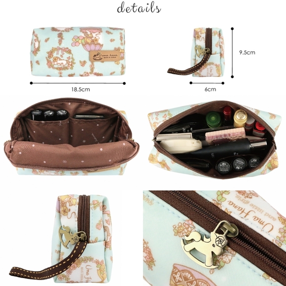 Waterproof Cat Rectangle Makeup Cosmetic Bag - Picture 2 of 7